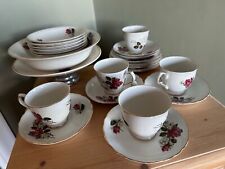 Old Foley tea set including crown Clarence cake stand 