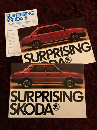 Skoda brochure set 1980 - skoda,
