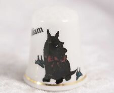 unmarked Scottish Terrier thimble Fort William pedigree scottie dog breed