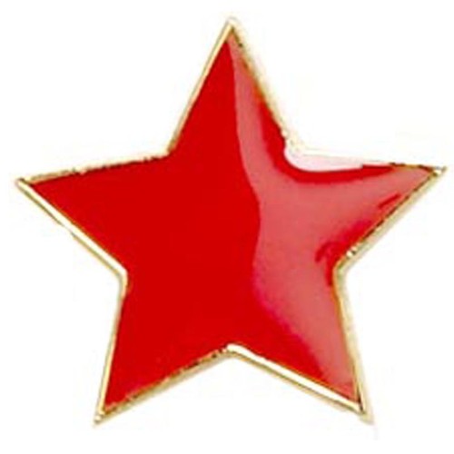 Coloured star badge - ideal, for