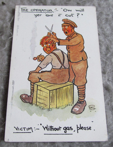 Antique comic postcard - comic,