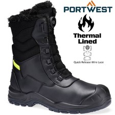 Mens Leather Combat Safety