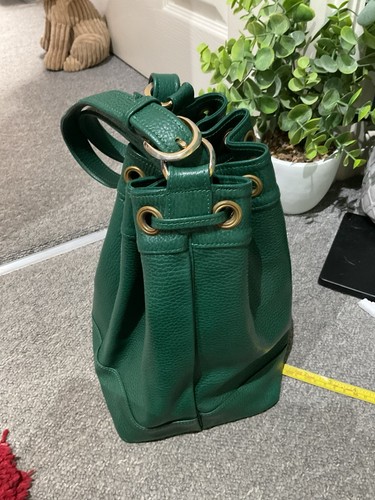 Vintage designer green pebbled - vintage,