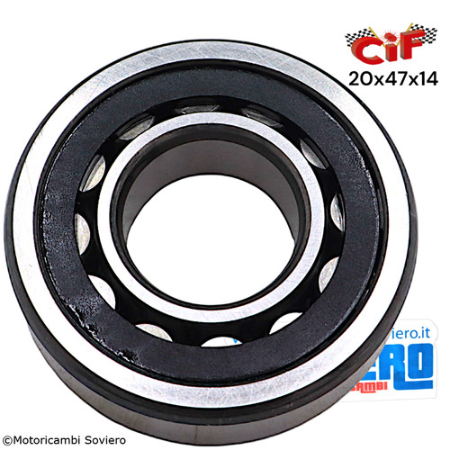 Roller bearing flywheel - , side