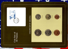 Coin Sets of All Nations St. Helena 1984 UNC 1 Pound 50,10,5,2,1 Pence AP.20.88