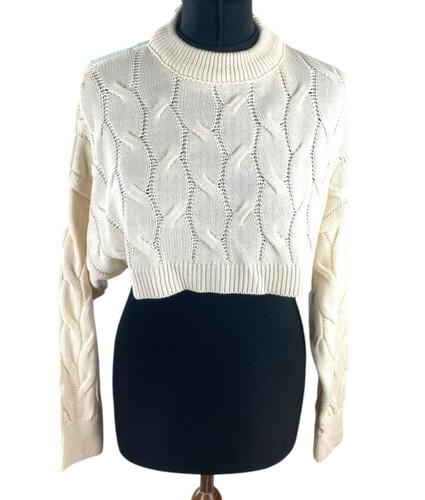 Stradivarius cream cropped - cream,