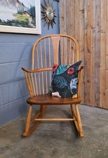ERCOL CHAIRMAKERS ROCKING CHAIR ~ MID CENTURY ~ RESTORED ~ DELIVERY