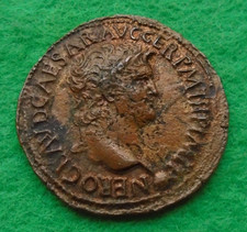 62-68AD Nero AE As ARA PACIS Altar of Augustan Peace Lyons RIC 526  (N-286)