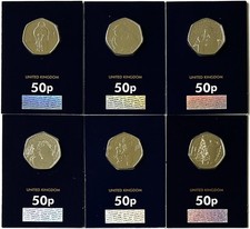 Snowman Brilliant Uncirculated 50p Coins Sealed in Change Checker Cards 2019-24