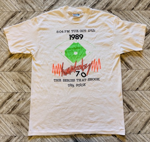 Vtg world series - t-shirt, mens
