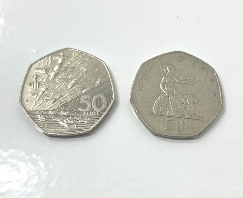 Old style 50p coins uk - x,