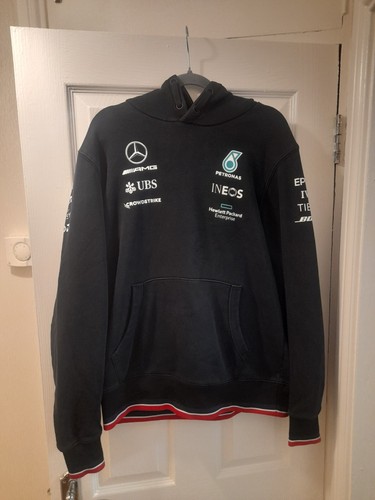 Mercedes black team hoodie - f1,