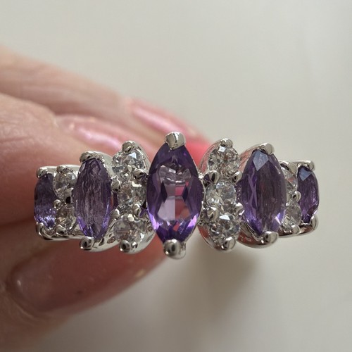 Genuine amethyst marquise - 💜,