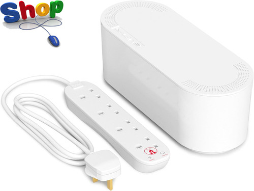 Cable tidy box with - cable, socket