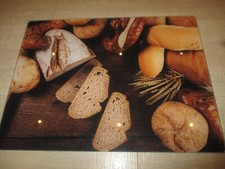 New Glass worktop saver  - toughened glass - Breads Large 40cm X 30cm
