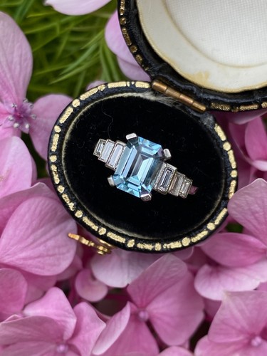 Art deco aquamarine - art,