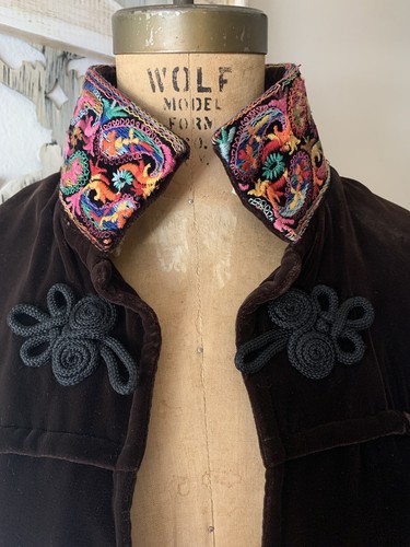Vintage velvet cape - vintage,