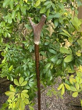 Red Deer Antler Walking Stick Stag Handle Hiking Stick Beating Stick Shooting 