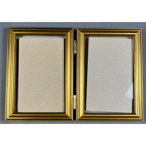 Vintage hinged double picture - vintage,