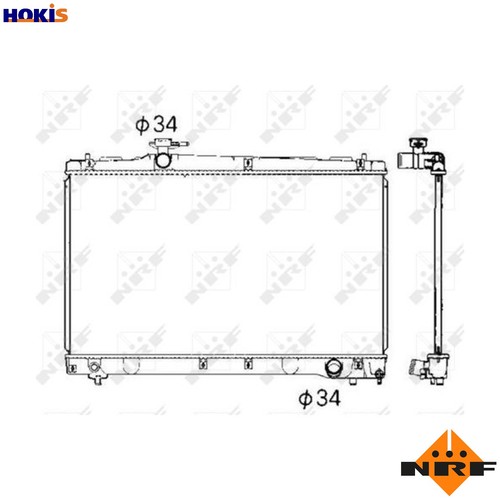 Radiator engine cooling 53401 - radiator,