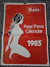 The Sun Page 3 Calendar 1985