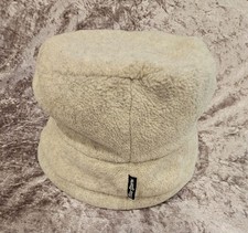 Peter Storm Fleece Hat Womens 24" (XL) Stone / Grey Warm Winter Thermal (C6)