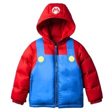Super Mario Puffer Jacket Coat