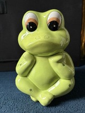 Cute Thinking Frog Cookie Jar