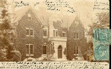 Postcard Vintage English Manor