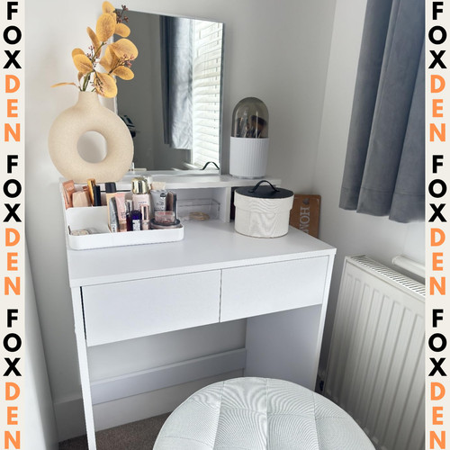 White dressing table - white, with
