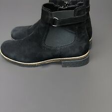 GABOR BLACK SUEDE ANKLE BOOTS