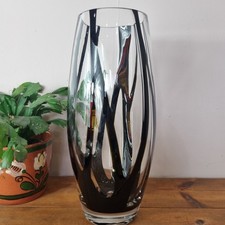 Large Glass Clear And Black
