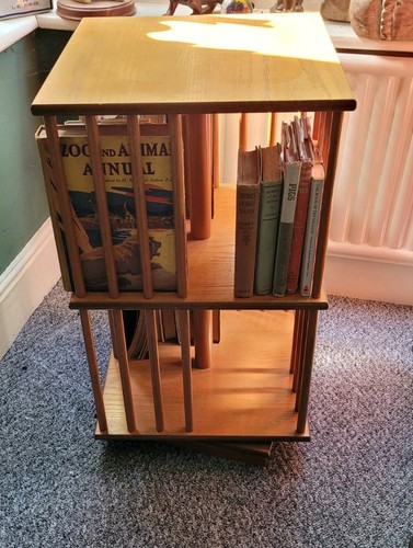 Mid century wooden revolving - mid,