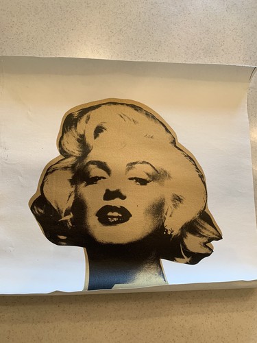 Marilyn silk screen canvas - silk,