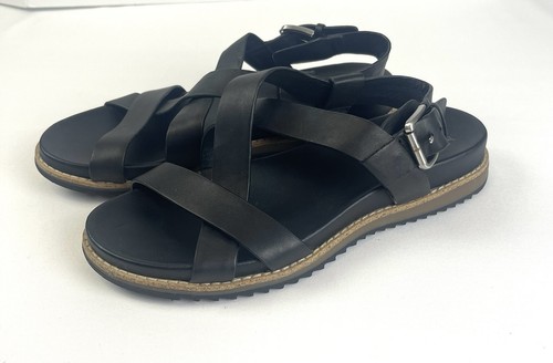 Sofft black leather sandals - leather,