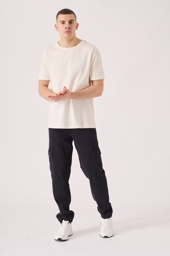 Mens cargo jeans black - jeans,