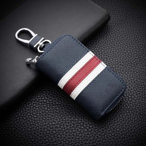Leather keychain bag - keychain,