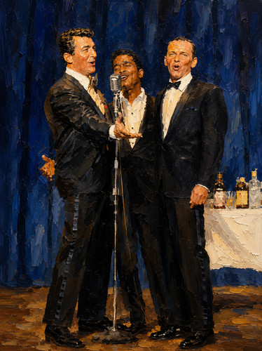 Rat pack sinatra martin davis - rat,