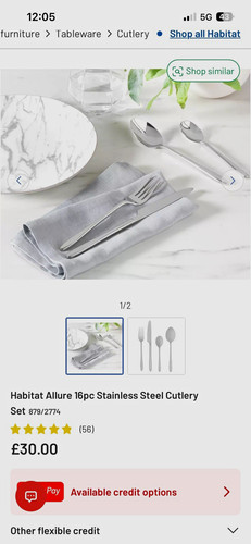 Habitat allure 16pc - allure, stainless