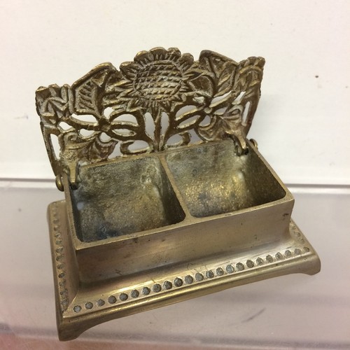 Vintage brass stamp box art - vintage,