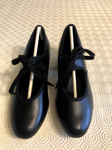 Black cuban heel tap - , shoes