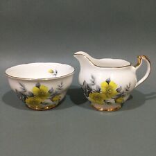 Crown Regent Bone China Cream Jug & Sugar Bowl
