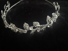 2 x Silver Sparkly Hair Bands New Accessories Prom Tiara Communion