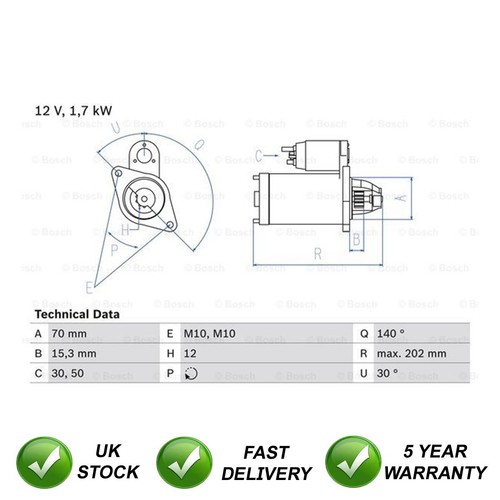 Starter motor sjr fits - starter,