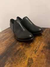 Footglove women's black wide fit shoes size UK4.5