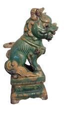 Ming 16th Century Chinese Famille Verte pottery Incense Holder Fu Dog (1237 )