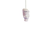 Ceramic White/Ivory Chimp Bathroom Light Pull Handle with Cord & Connector