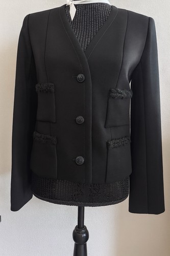 Chanel uniform black jacket - jacket, 4