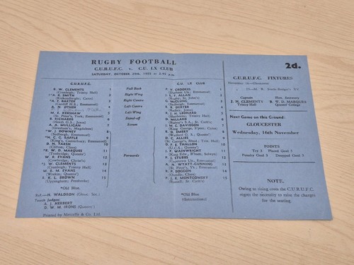 1955 cambridge university - 1955, v