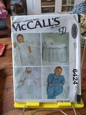 Vtg Rare McCall's 6424 babies